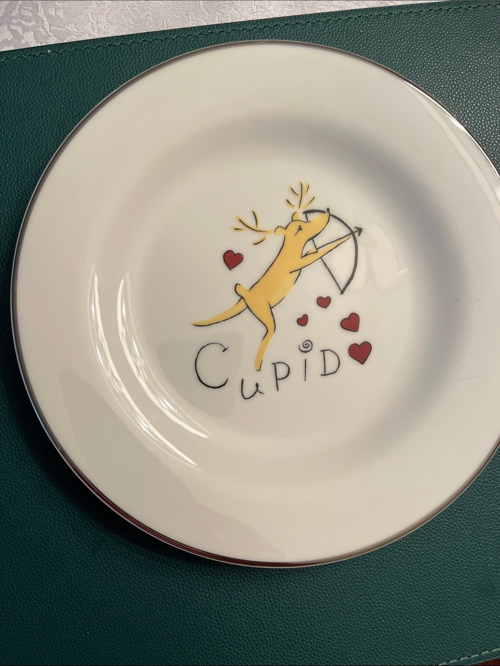 Pottery Barn Christmas White Salad/Dessert Plates Set of 4 - Picture 9 of 11